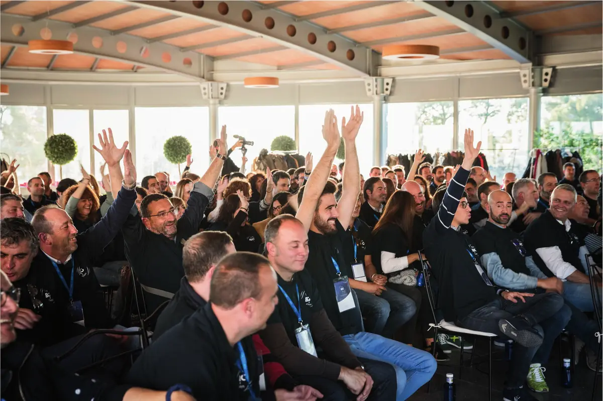 Participants during a dynamic