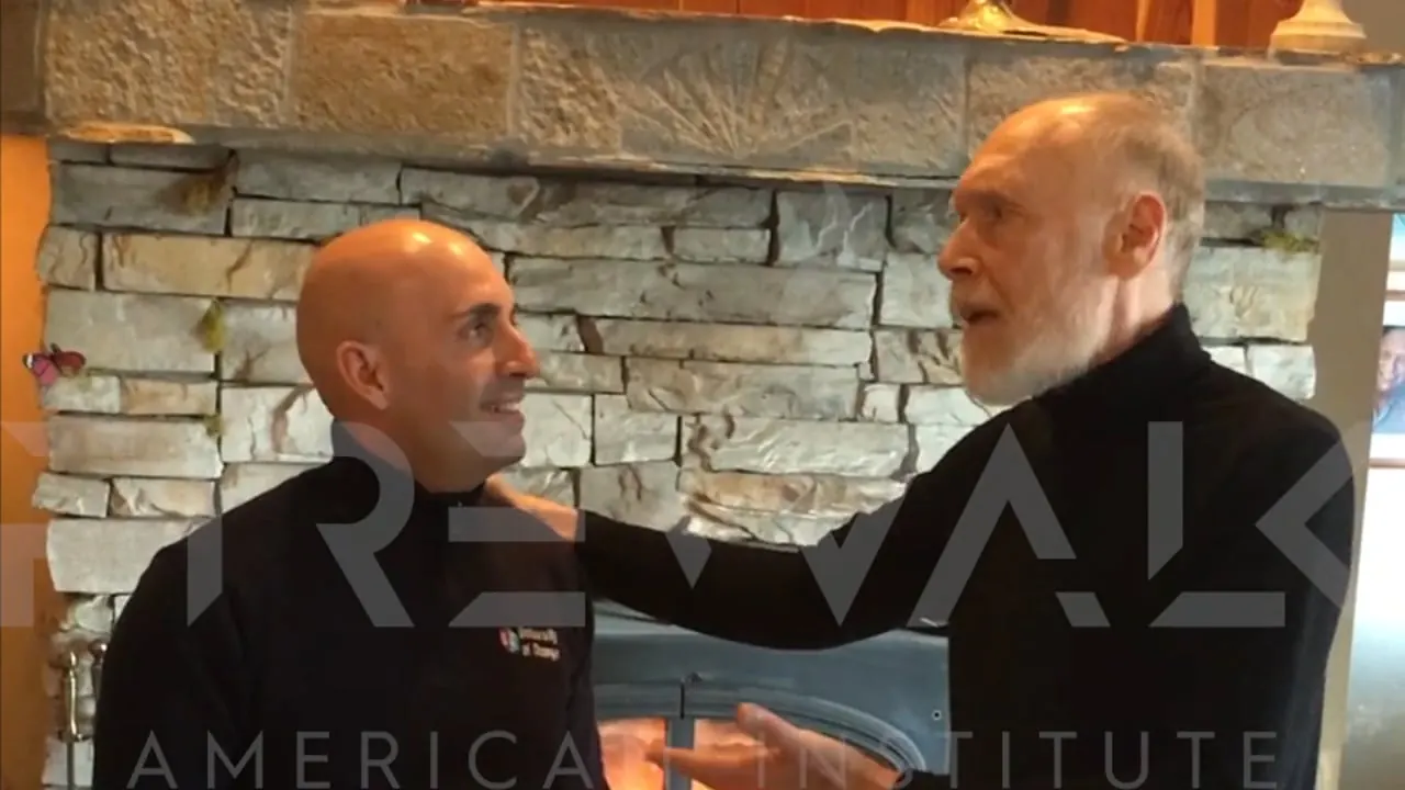 Tolly Burkan and Rafa Rodríguez at Tolly's home, California, 2019